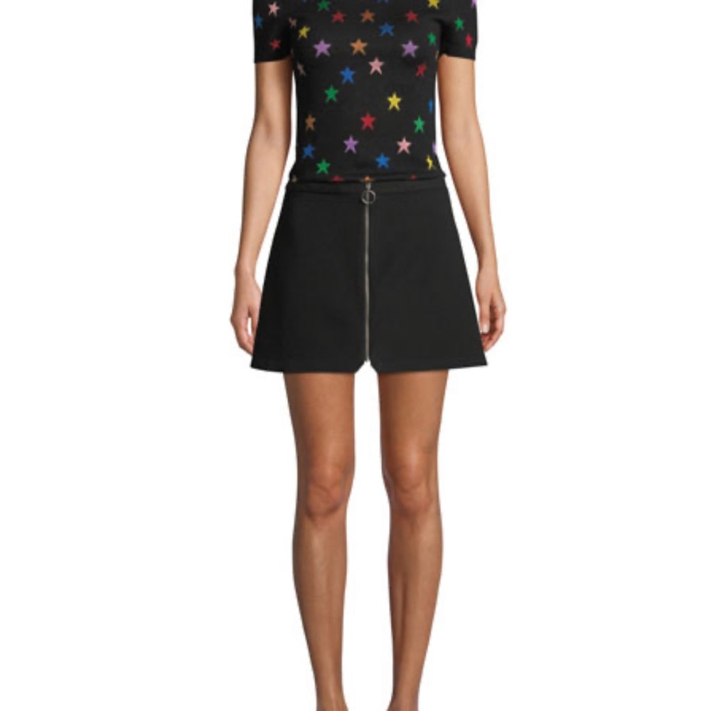 NWOT ALICE AND OLIVIA RILEY FRON ZIP SKIRT